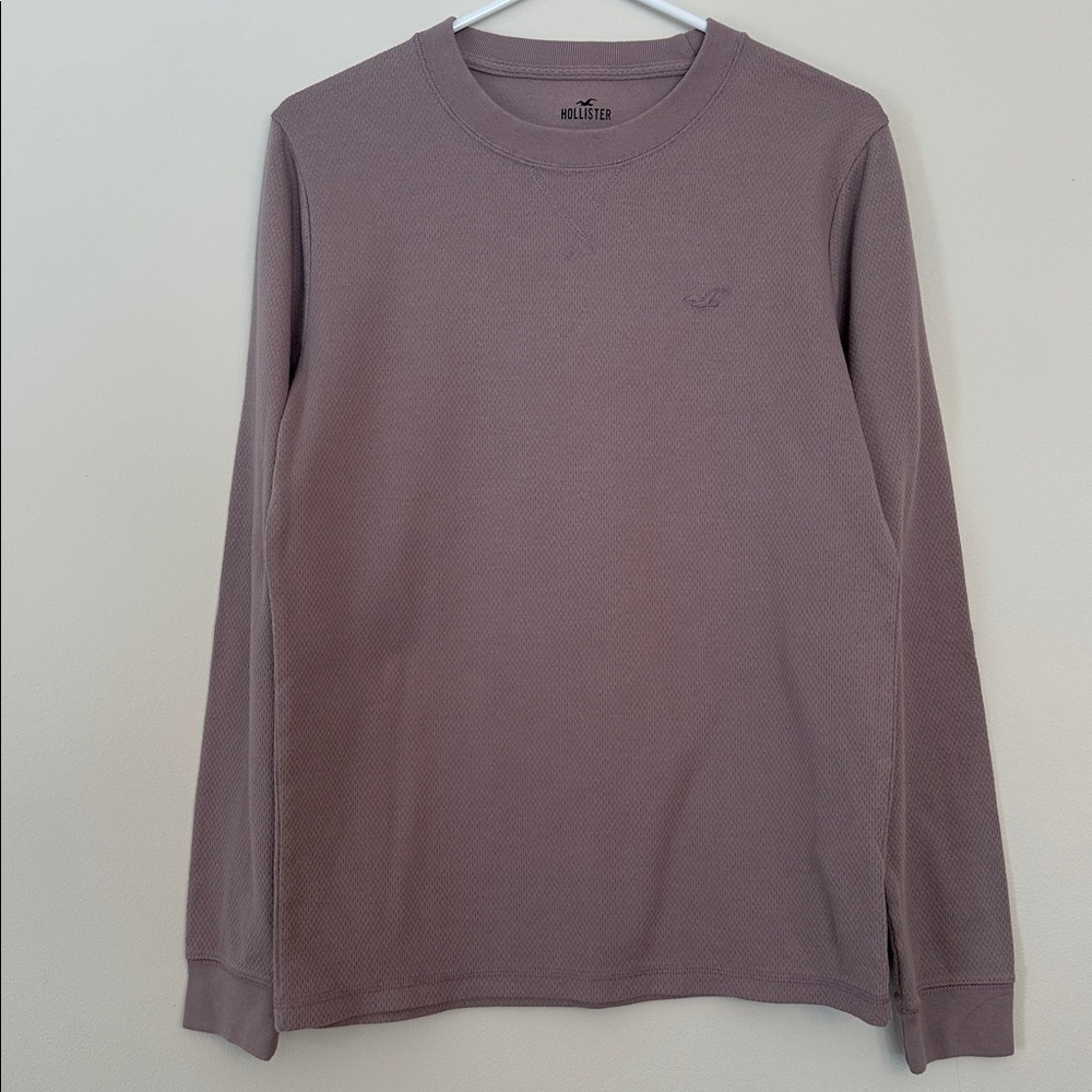 Hollister Men’s Thermal S Washed Deep Mauve Excellent Condition
